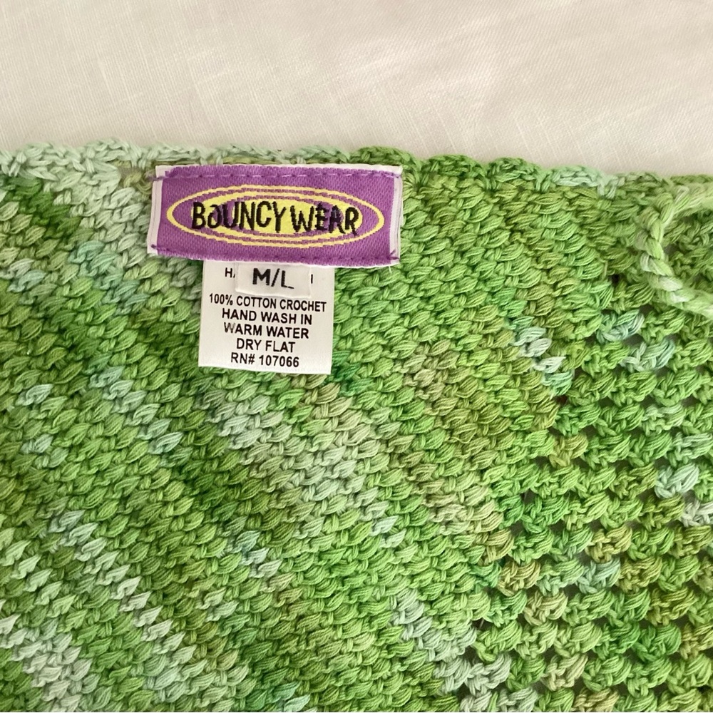 Bouncy Wear Green Coverup Skirt Set Sz S View 6